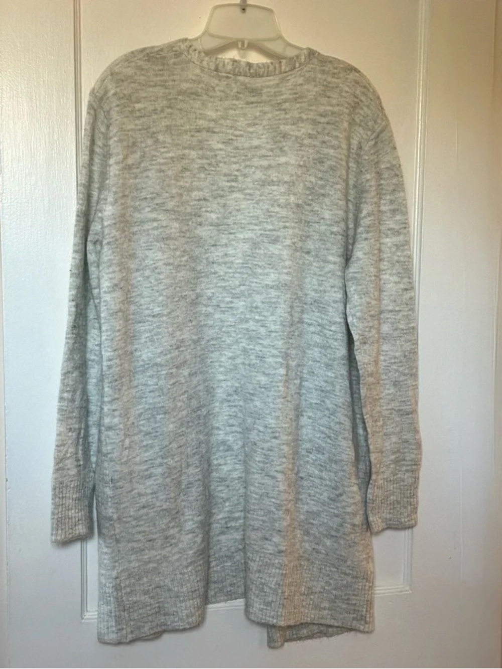 Serra Open-Front Cardigan in Heather Gray - Picture 2 of 2